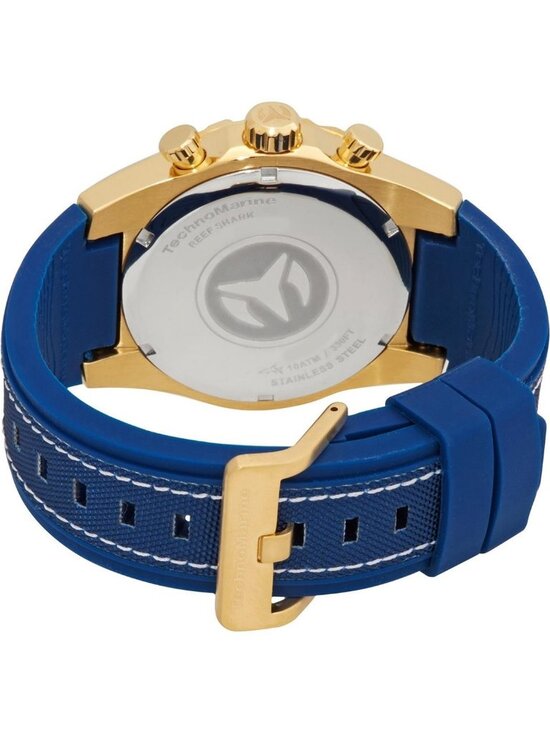 NWT Technomarine Reef Chronograph Quartz Blue Dial Men\'s Watch
